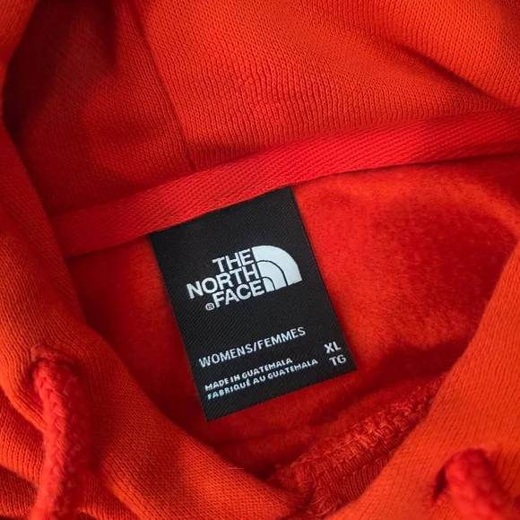 The North Face Hi Lo Hoodie Pullover Sweatshirt Womens XL Red Cropped - Picture 4 of 10